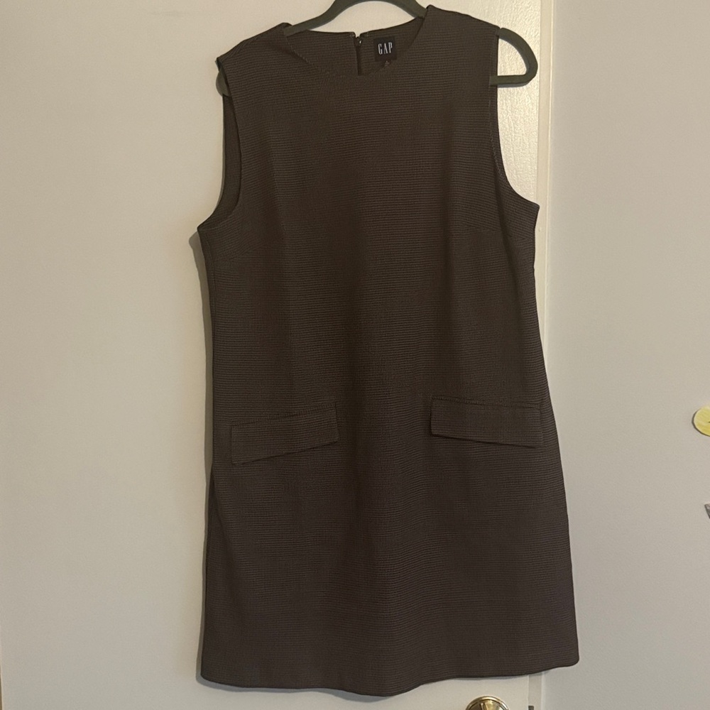 GAP Dark Brown Textured Dress